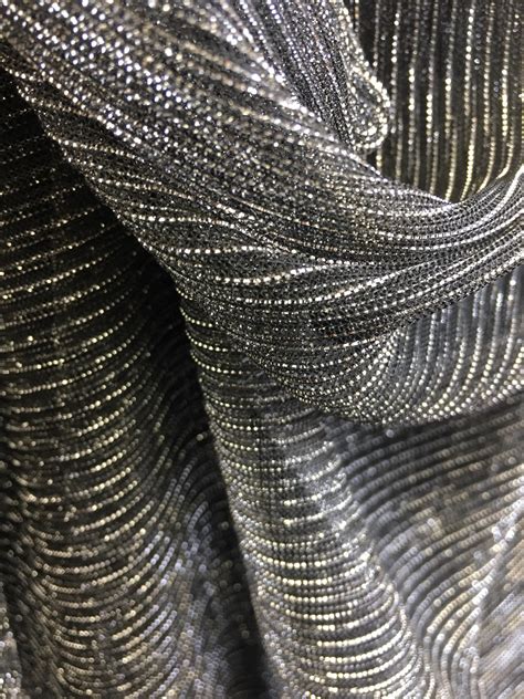 black fabric with metalic silver cotton|metallic fabrics for sale.